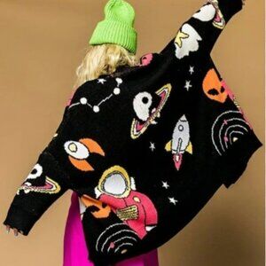 Dressed in Lala "Wish You Were Here" Space Cardigan | Size M | NWT
